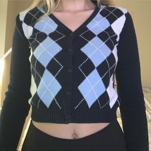 Brandy Melville Argyle Sweater